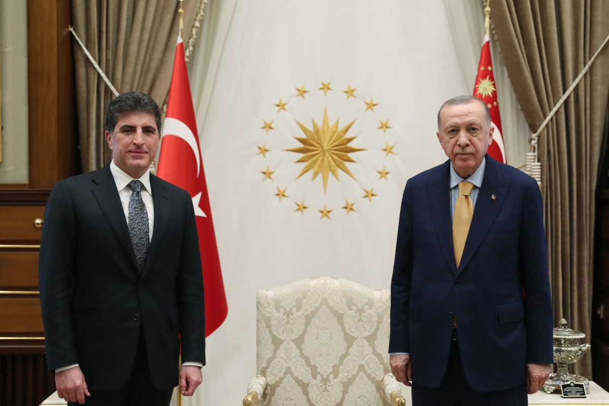 Cumhurbaşkanı Erdoğan, IKBY Başkanı Barzani’yi kabul etti