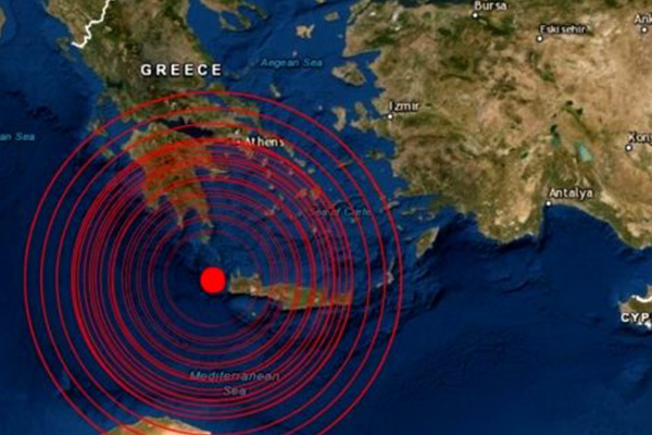 Yunanistan’ın Girit Adası’nda 5,3 büyüklüğünde deprem