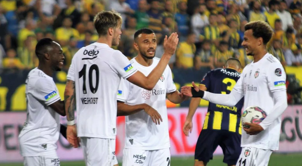 Ankara’da 5 gollü maçta kazanan Beşiktaş